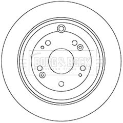 BORG & BECK Тормозной диск BBD5344